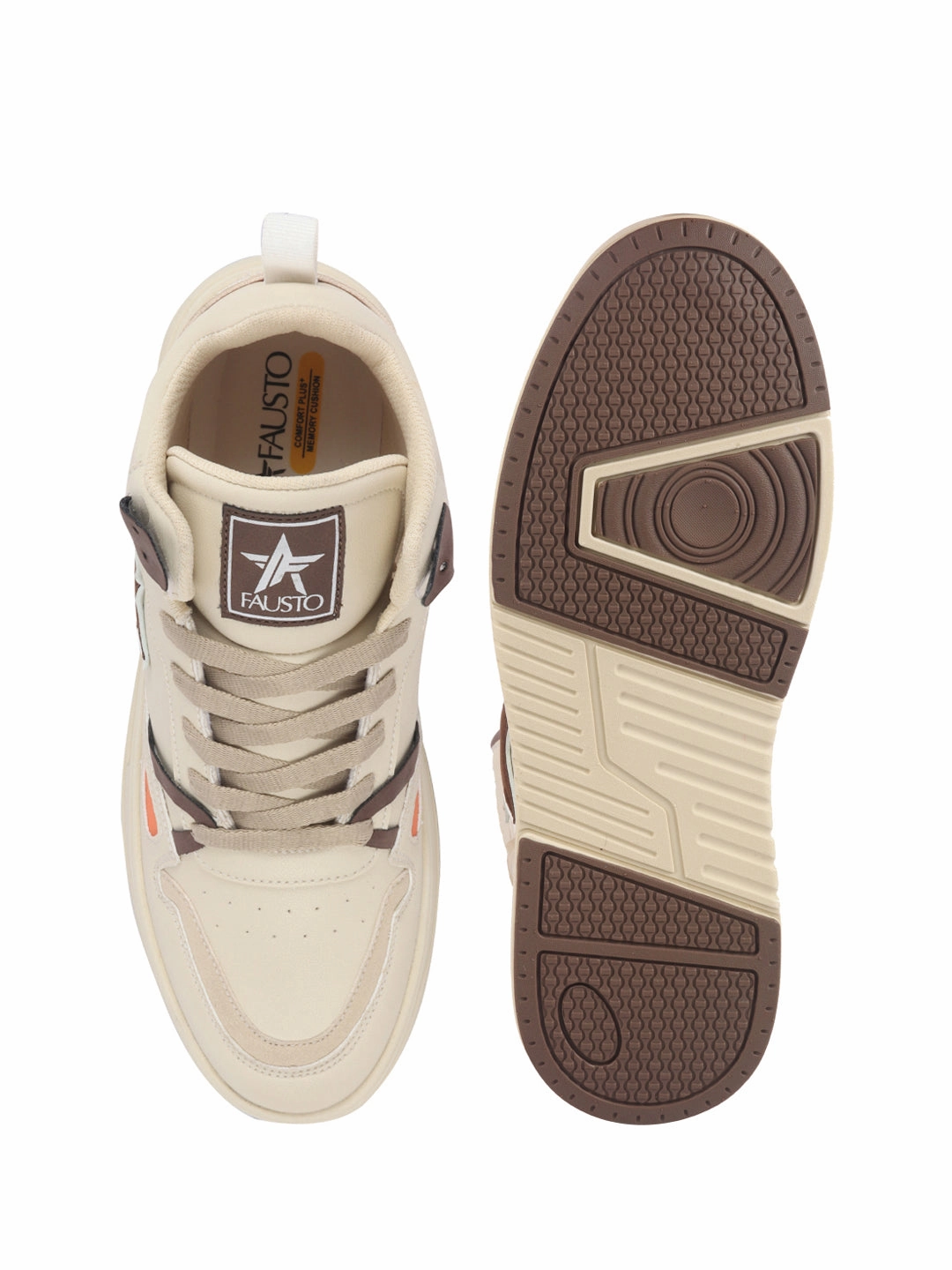 Anvil Casual Skate Shoe Men High Top Breathable Lace-Up Sneaker Shoes Chunky Streetwear Lightweight Casual Sneakers Memory Cushioned Insole