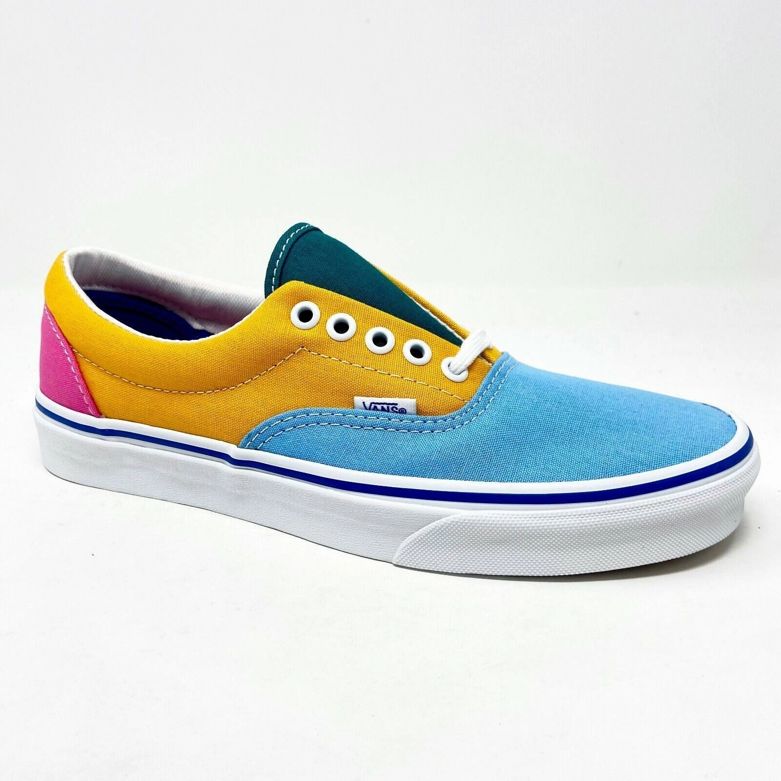 Platform Walking Vans Era (Canvas) Multicolor Bright Orange Blue Womens Casual Shoes Sneakers