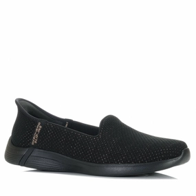For Italy Comfortable Walking Skechers Slip-Ins: On-The-Go Swift - Luminary 137291 Black/Rose