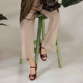 Sincerely Jules Sandals Brown Formal Sandal For Women FR5436