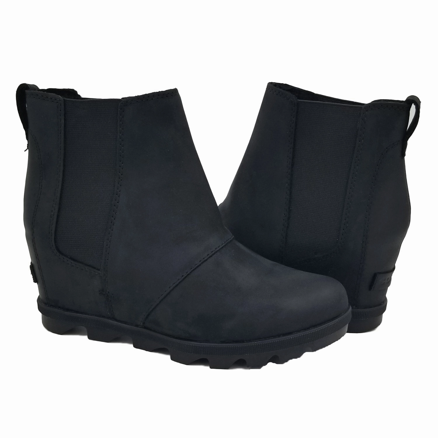 SOREL Joan of Arctic Wedge II Chelsea Women | Black (1855501) Riding Boots High Heel