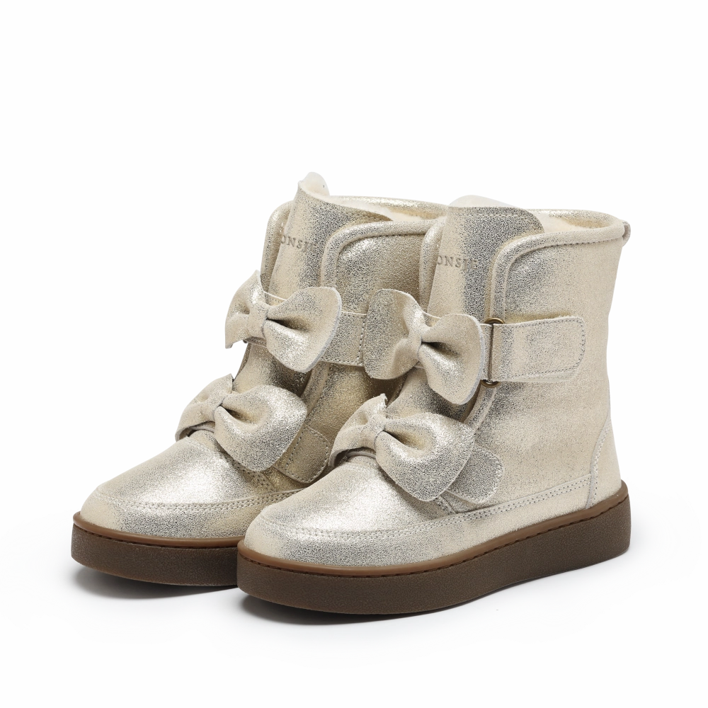 Isa Exclusive Boots | Silver Metallic Leather Wedding Dress With Cowgirl Boots