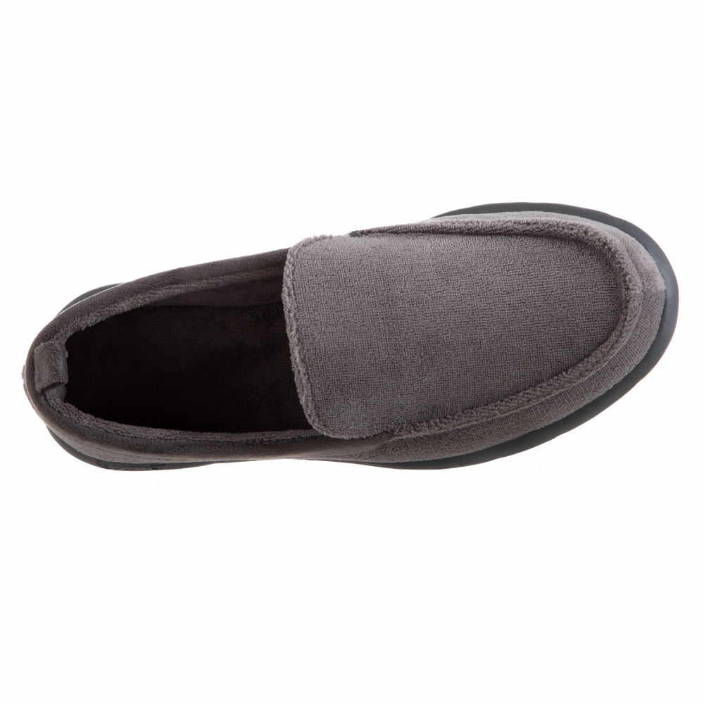 Slip On Shoes For Parkinson's Patients Isotoner with Everywear Mens Microterry Moccasin
