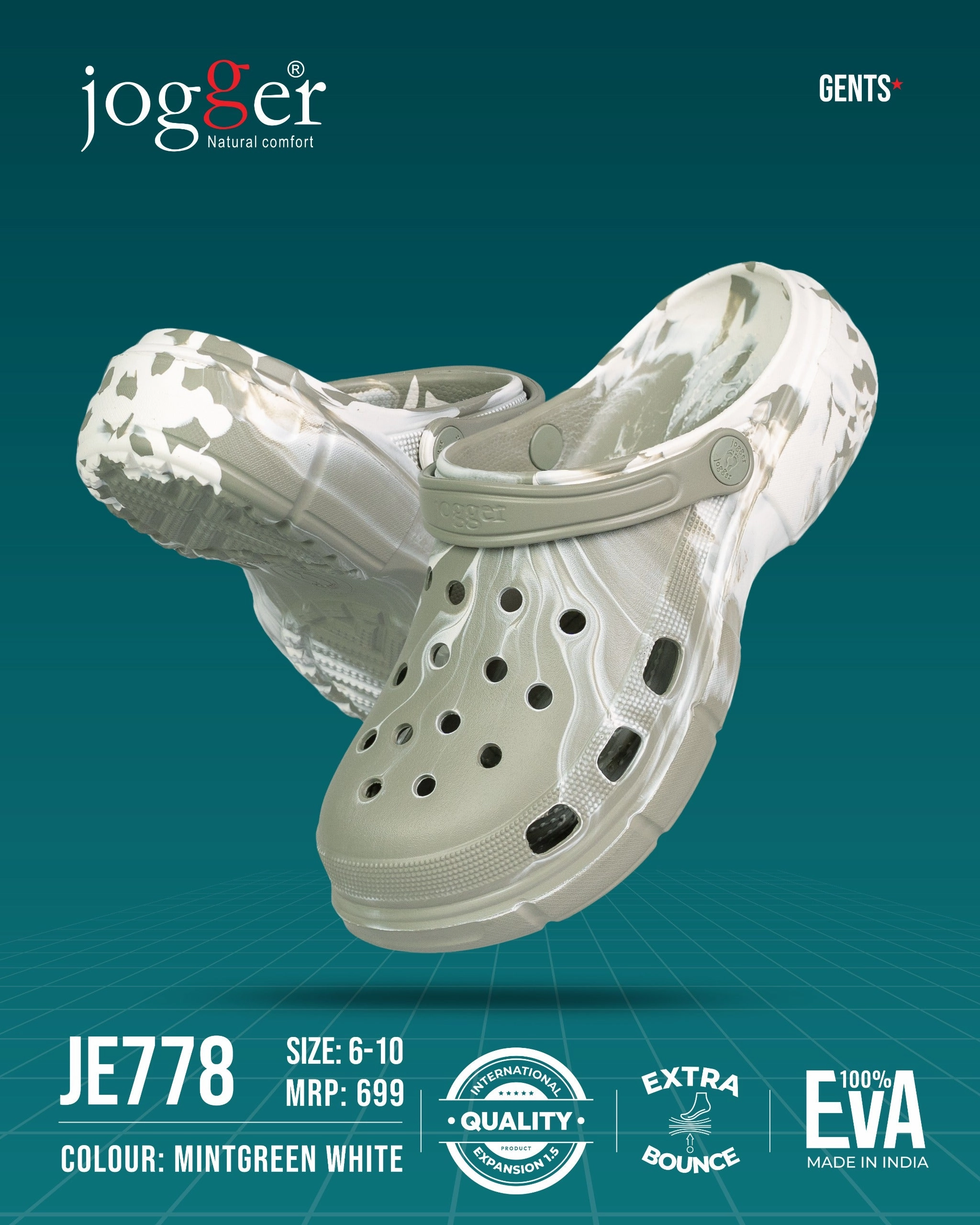 Dress Shoes Casual Jogger EVA Clogs for Men - Style 778