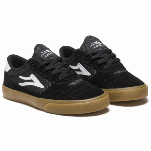 Marana Vulc Skate Shoes Lakai Cambridge Kids Skate Shoe - Black/Gum Suede