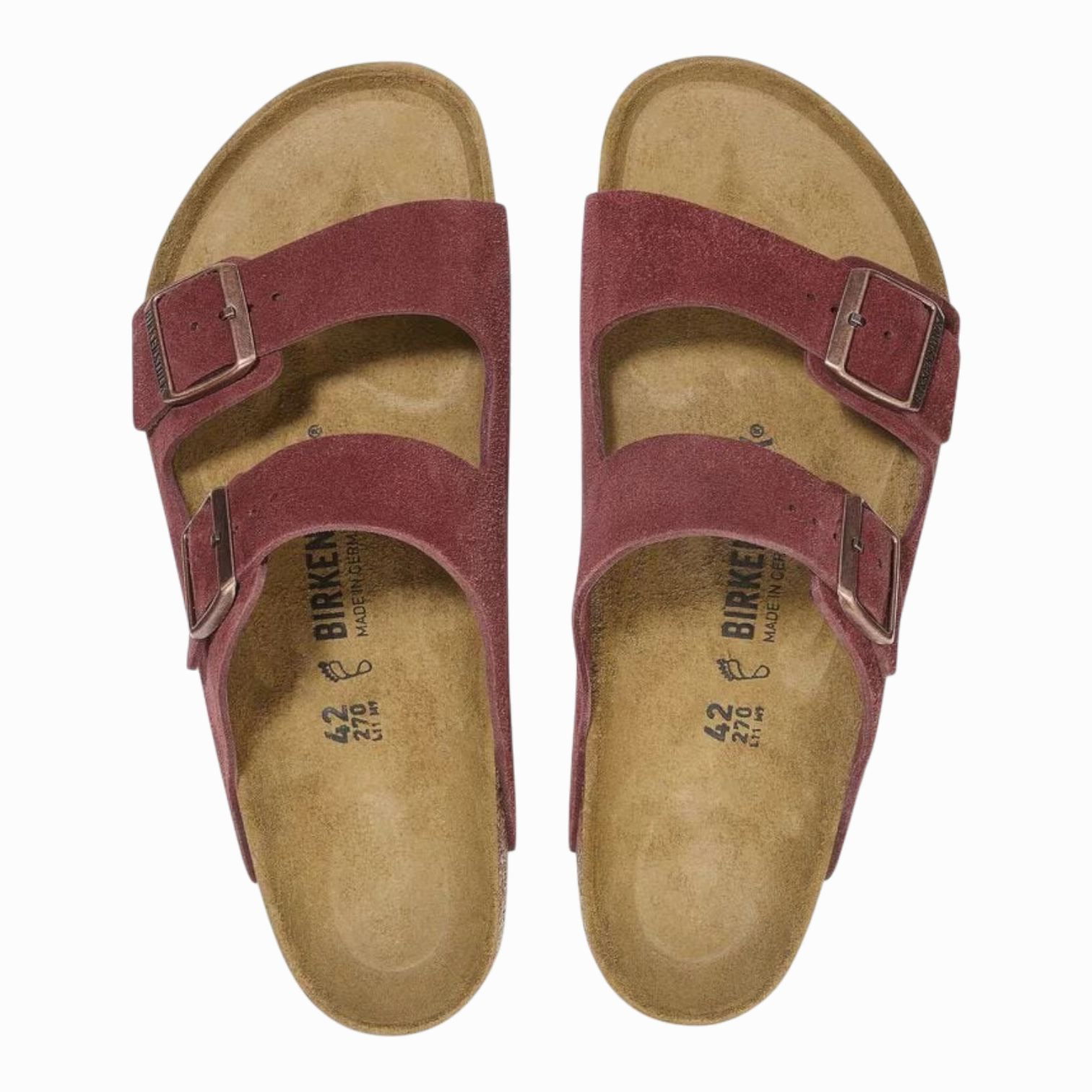 Birkenstock Arizona Suede Leather Zinfandel 1028353 Camouflage Slip On