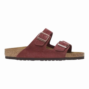 Slip On Tap Shoes Birkenstock Arizona Suede Leather Zinfandel 1028353