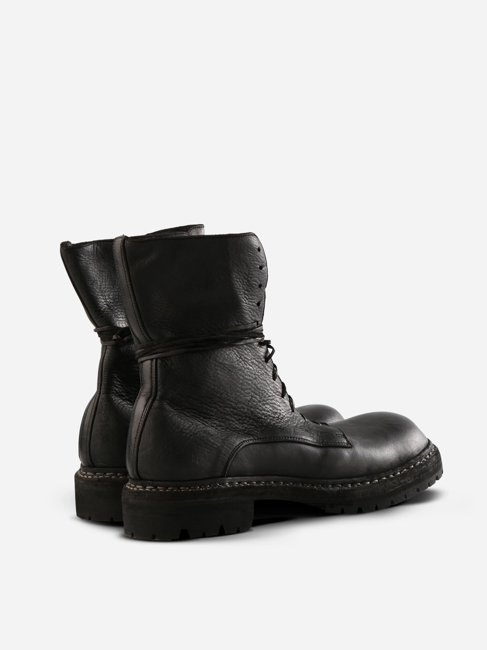 GUIDI - Men  Sole Rubber Laced Big Daddy Boots Dream Pair Boots