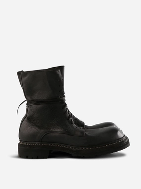 GUIDI - Men  Sole Rubber Laced Big Daddy Boots Boots With Buckles