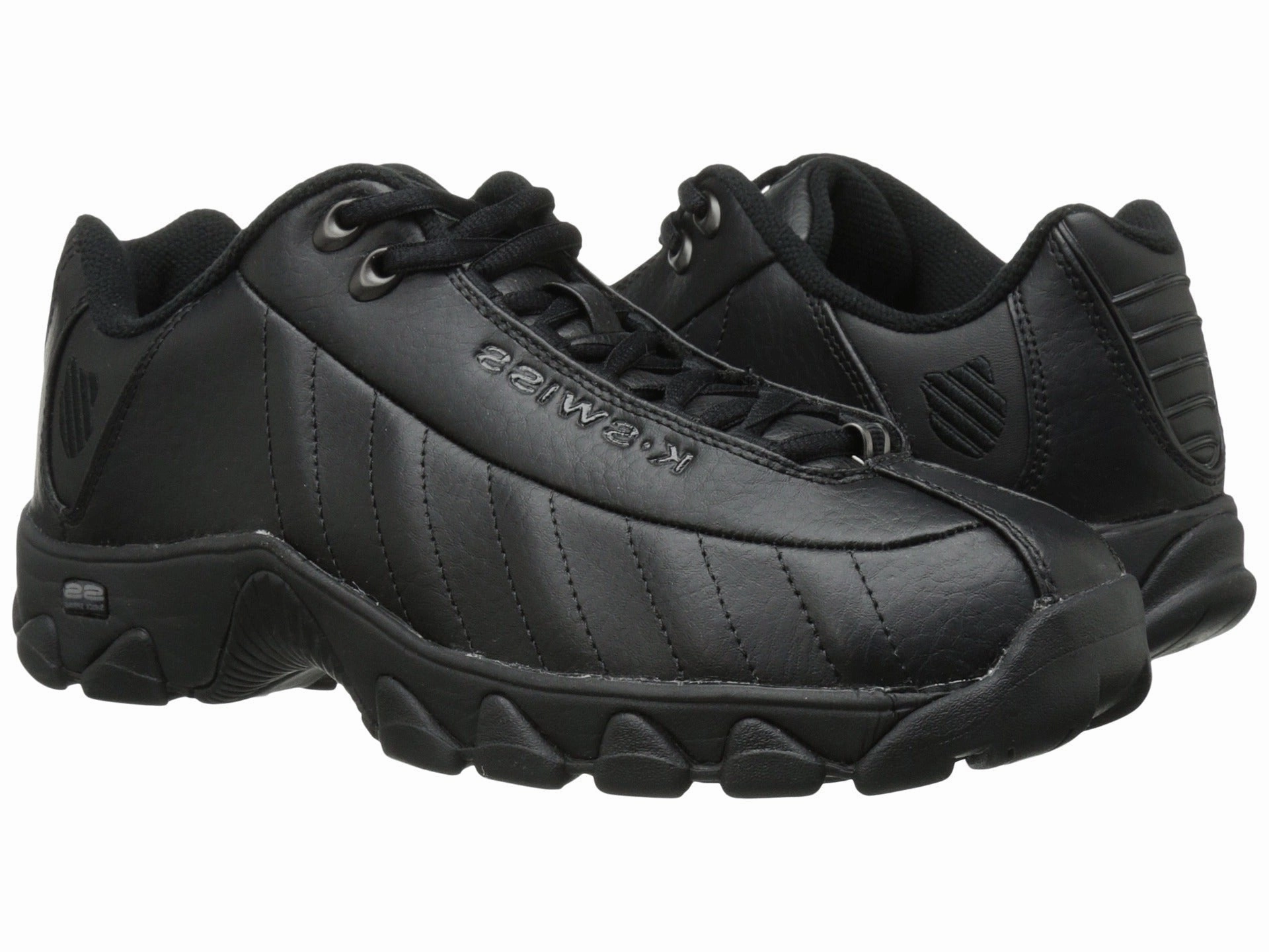 Best Running And Casual Shoes K-Swiss ST329 CMF Black White Gray Men's Shoes ( Regular / Wide)