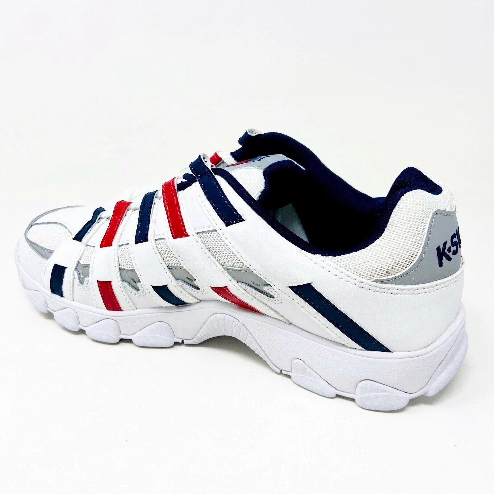 Shoes For Work And Casual K-Swiss ST429 White Peacoat Mars Red Mens Casual Shoes Sneakers 03181 116