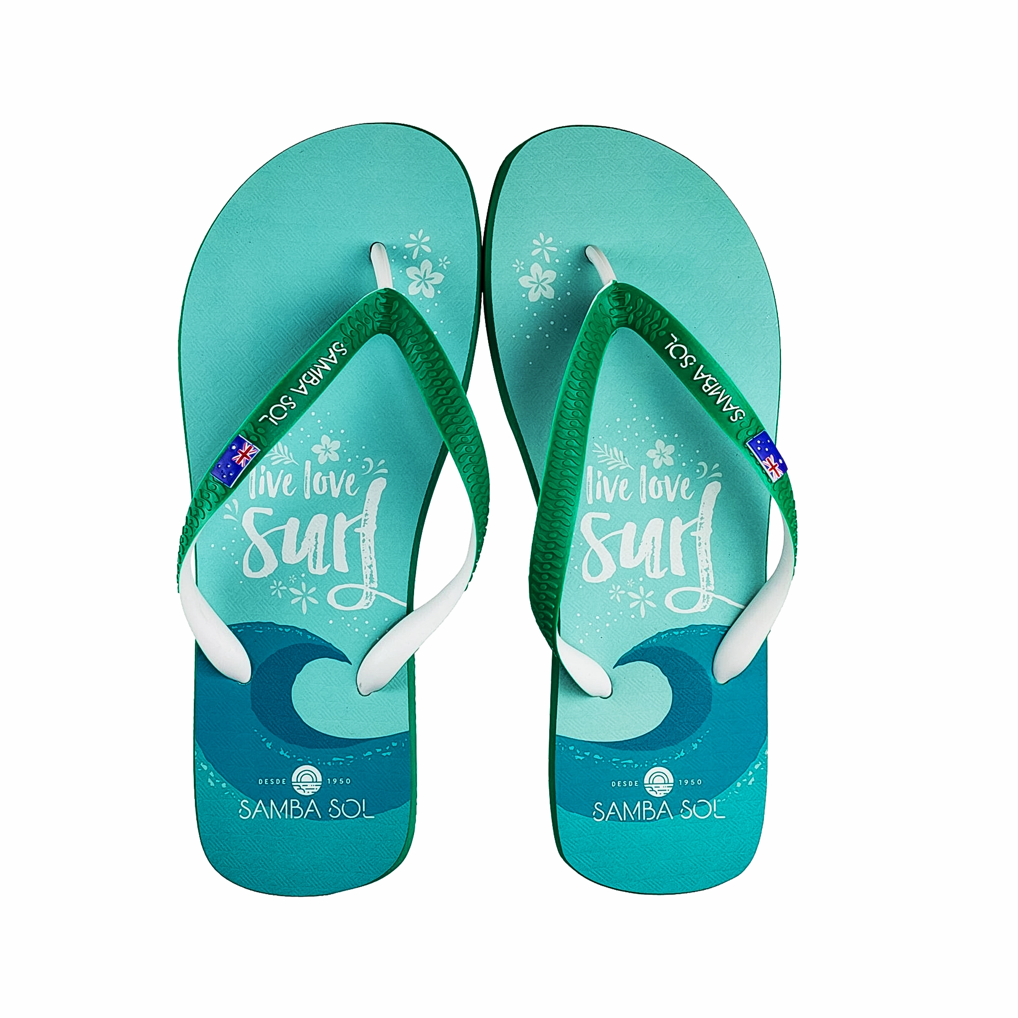 Toe Box Flip Flops Samba Sol Mens Beach Collection Flip Flops - Live Love Surf