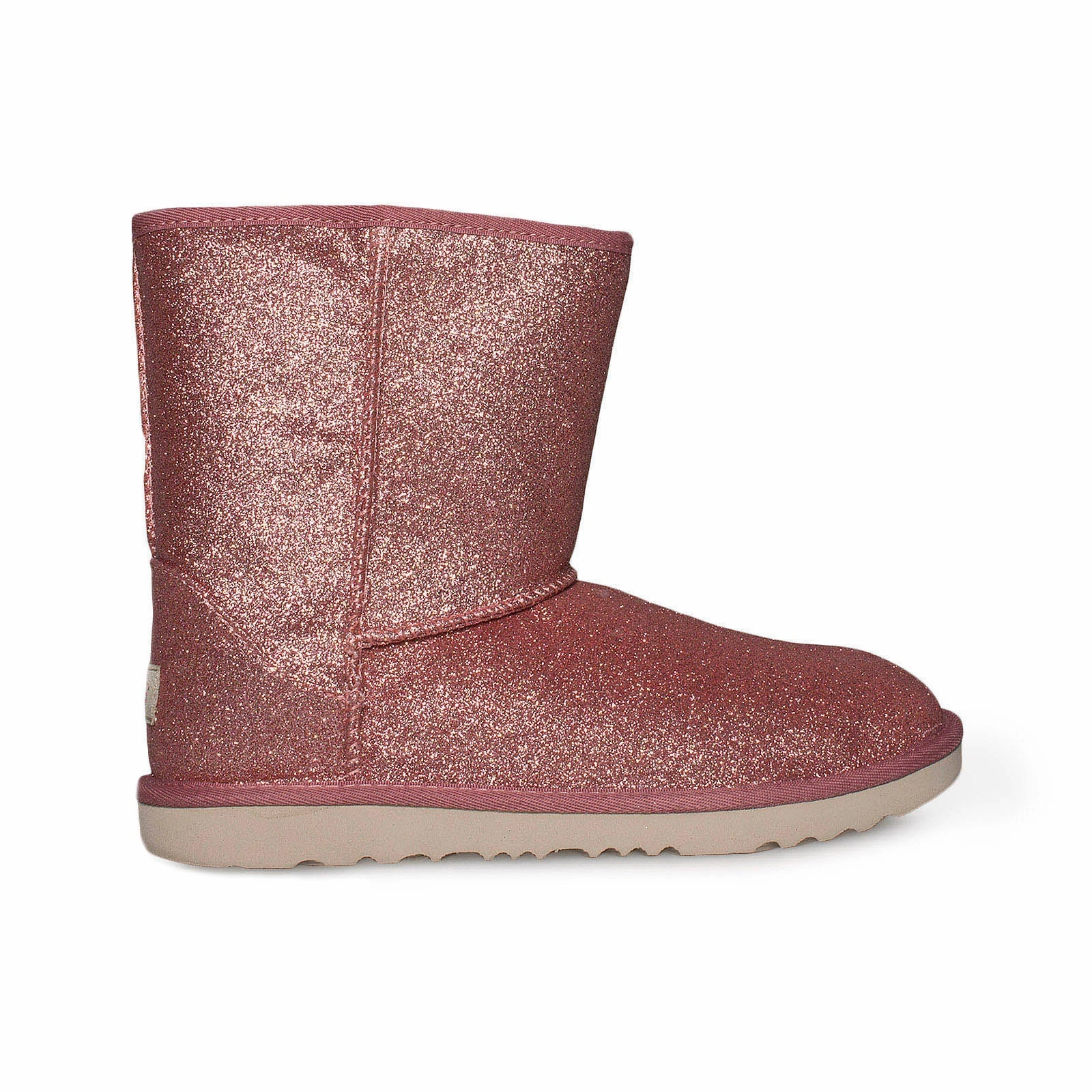 UGG Classic Short II Glitter Pink Boots - Youth Bamboo Boots