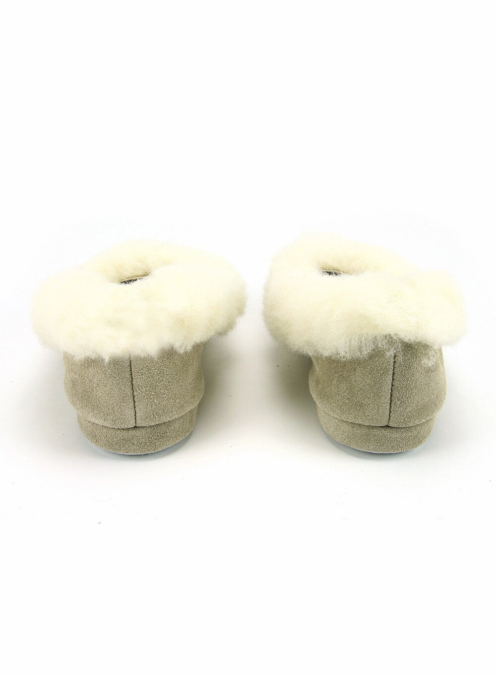 Ladies Collared Full Heeled Slippers Sand Ugg Slippers