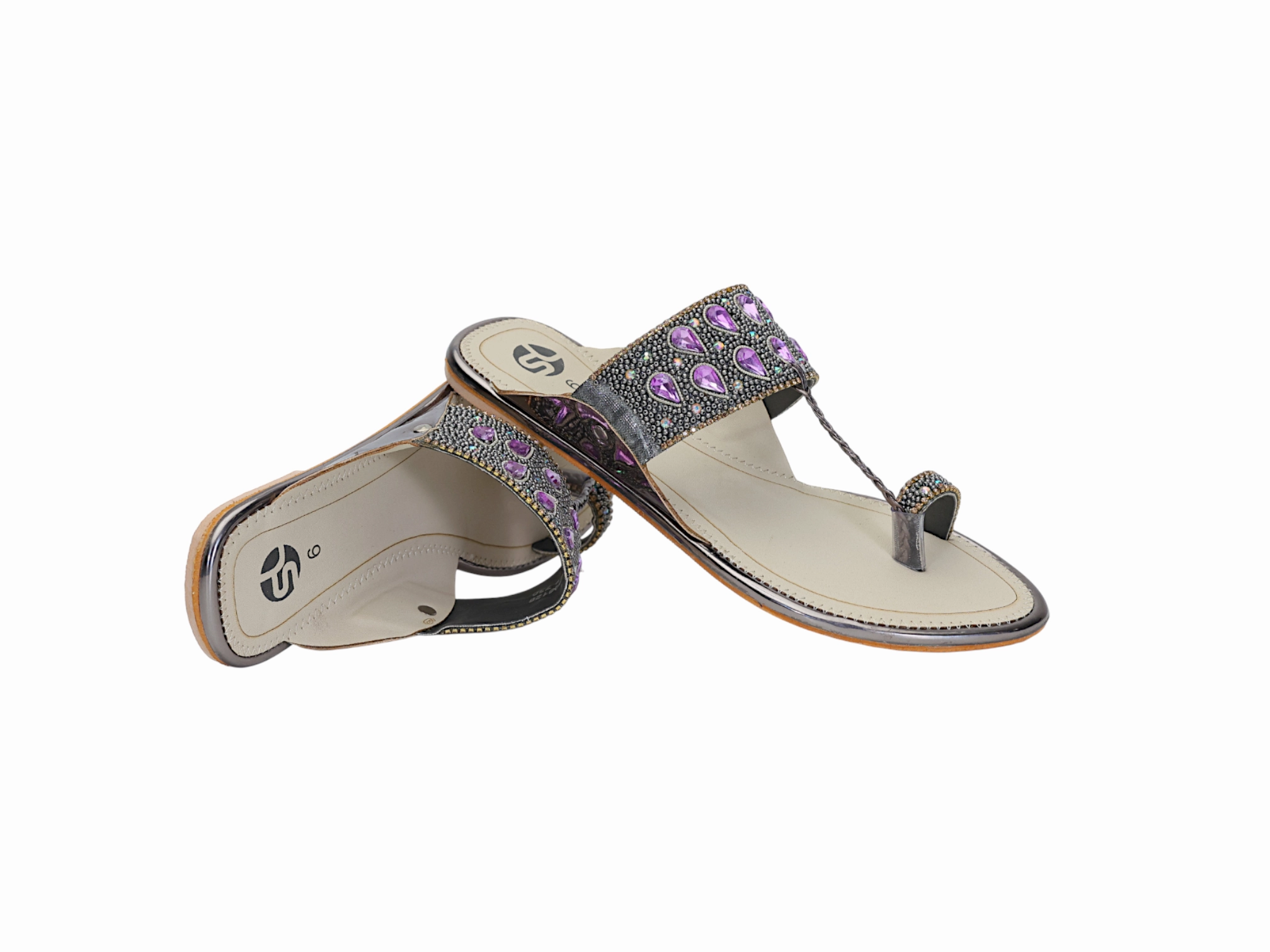 Rubber Flats Shoes Ladies Flat Chappal 296128