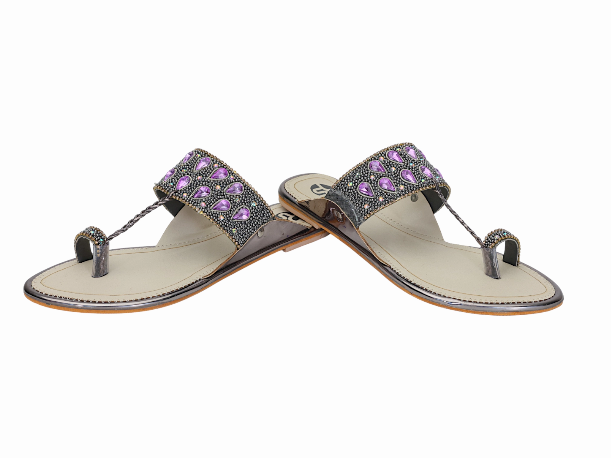 Flat Wide Toe Shoes Ladies Flat Chappal 296128