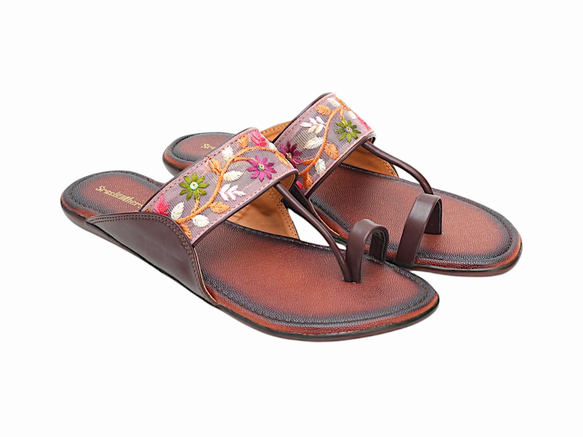 LADIES FLAT CHAPPAL 296222 Flats Football Shoes