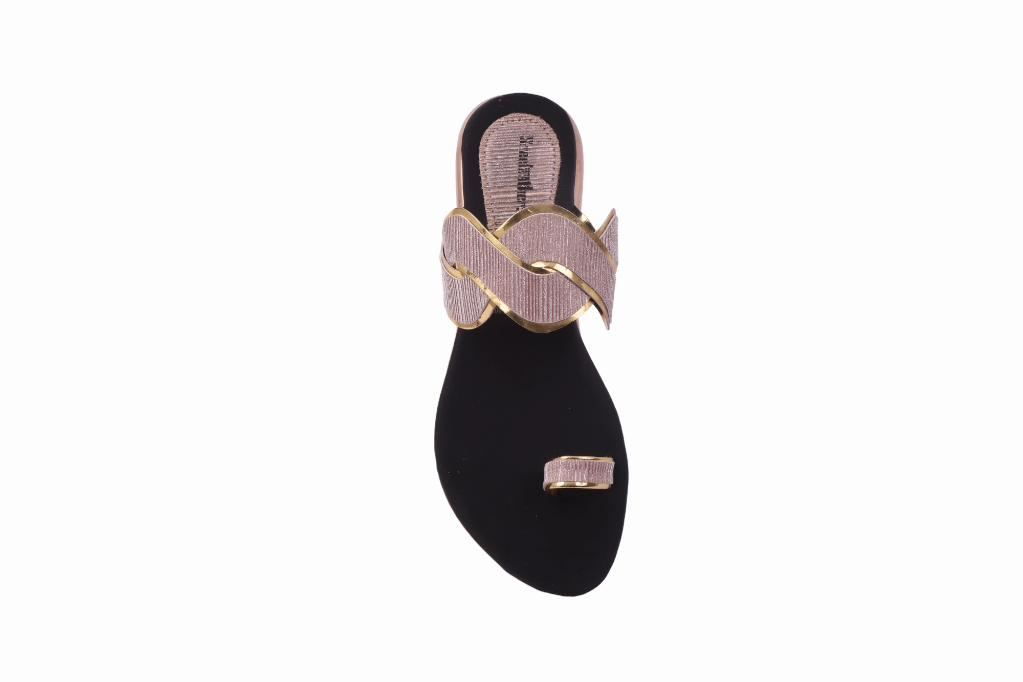 Ladies Flat Chappal 996247 Wearing Flat Shoes