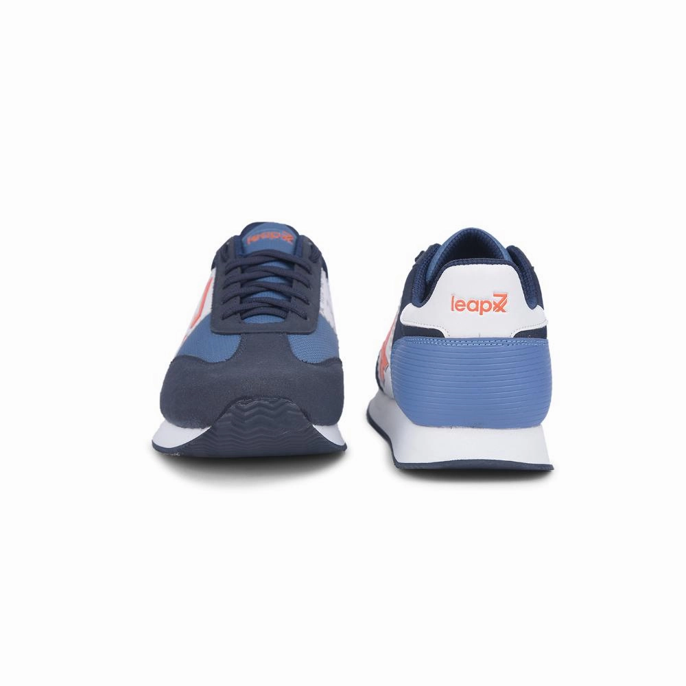 Comfortable Business Casual Shoes Reddit Leap7x Casual Navy Blue Lacing Sneakers For Men BACKAM-1E By Liberty