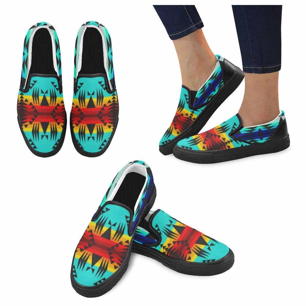 Slip Ons Slip On Gym Between the Mountains Men's Unusual Slip-on Canvas Shoes