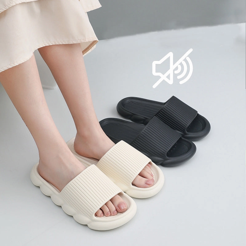 Wave Bottom Slippers Women Home Shoes Non-slip Bathroom Slippers Cat Slides