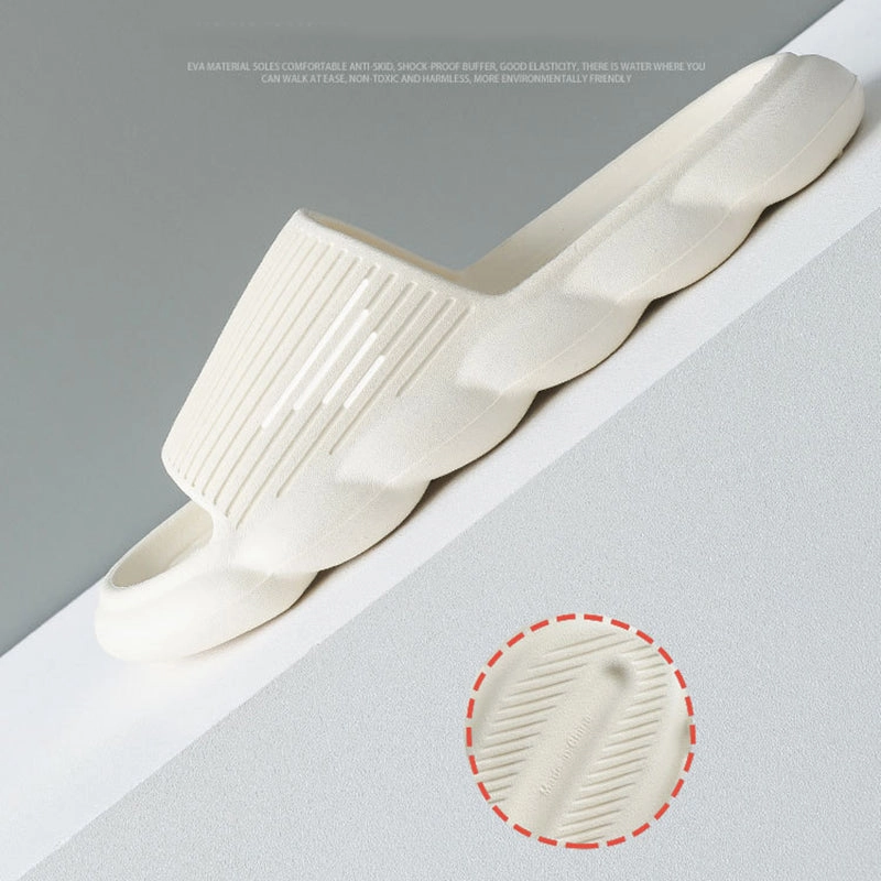 Slide Wave Bottom Slippers Women Home Shoes Non-slip Bathroom Slippers