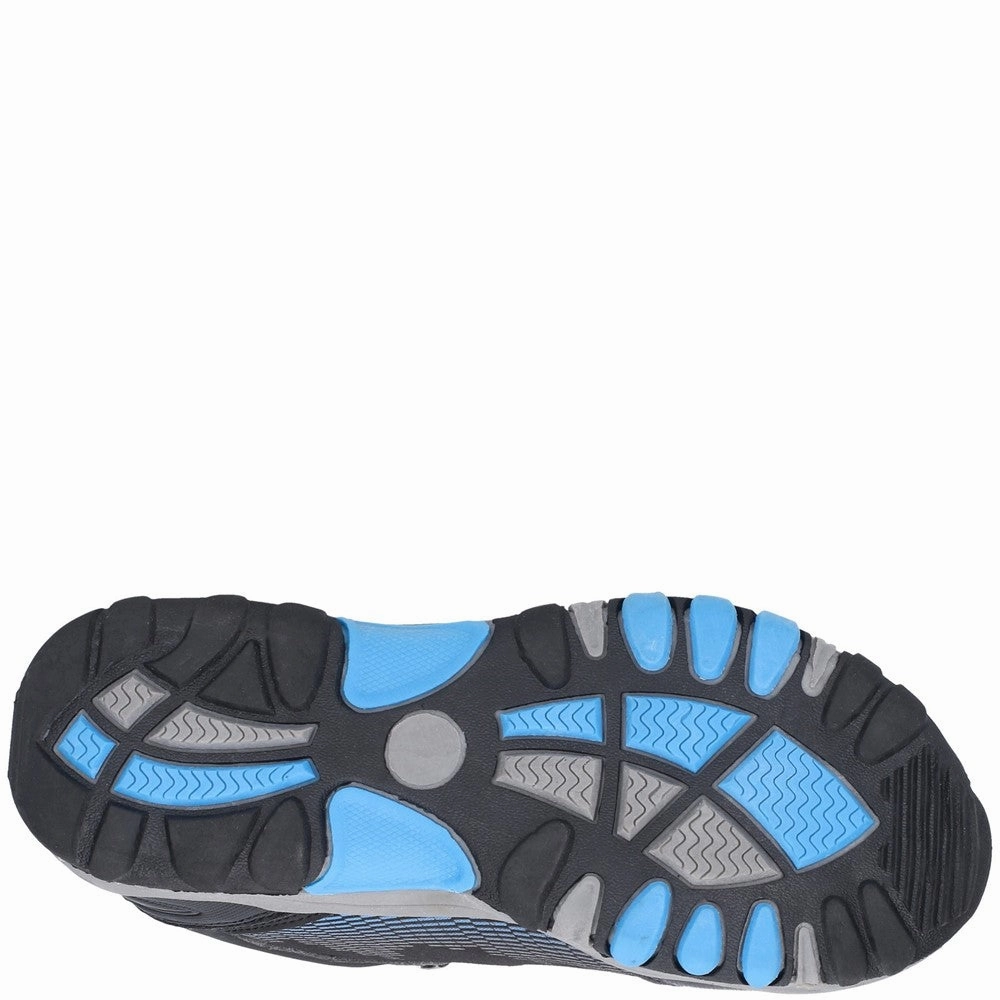 With Arch Support Walking Tennis Senior Ducklington Hiking Waterproof Boots Black/Blue