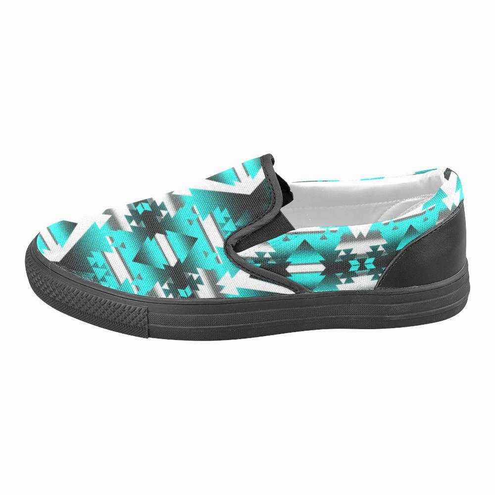 Slip On Workout Shoes Deep Lake Winter Camp Men's Unusual Slip-on Canvas Shoes