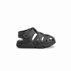 Sandals Thong Flat Boys Black Formal Sandal KD4864