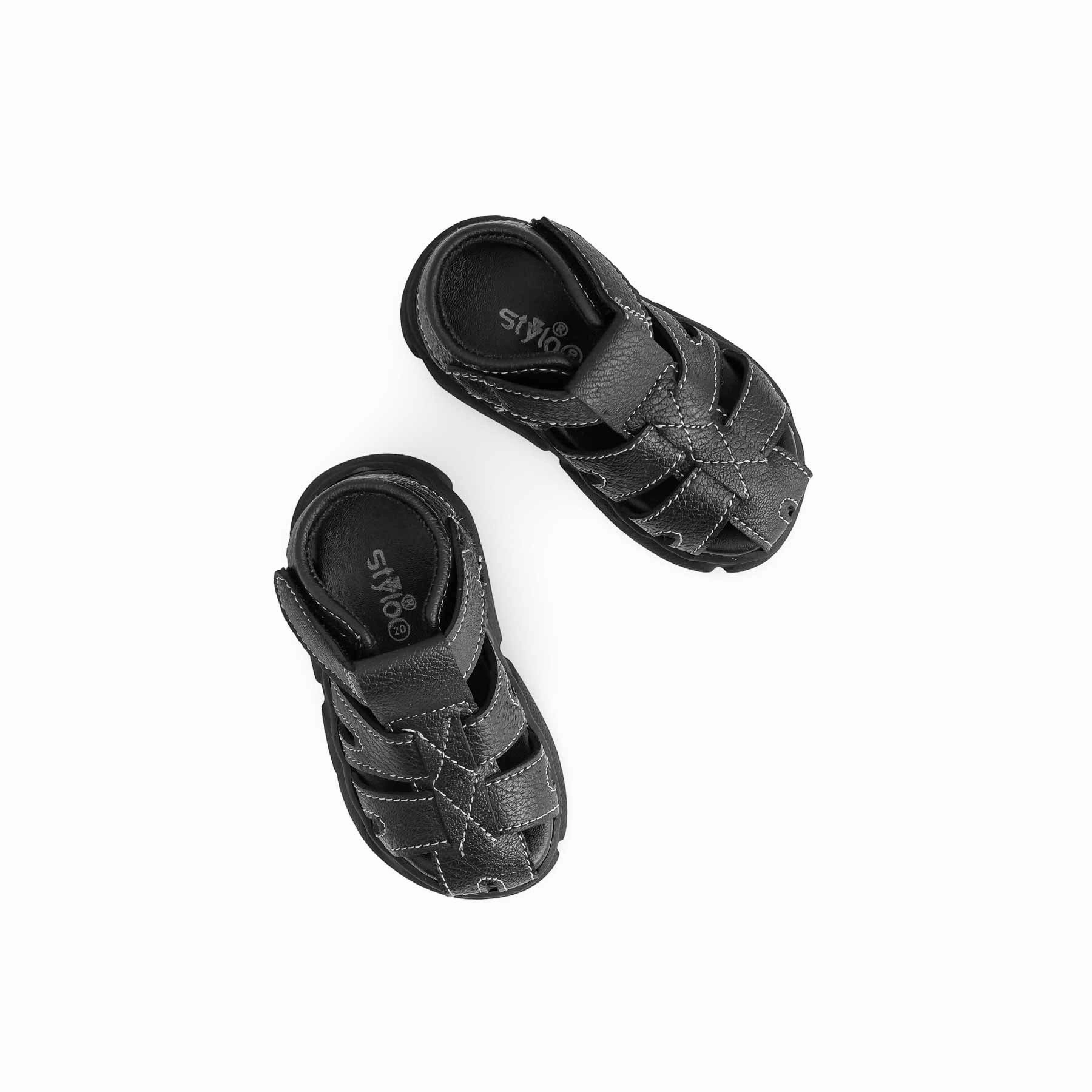 Formal Sandals Boys Black Formal Sandal KD4864