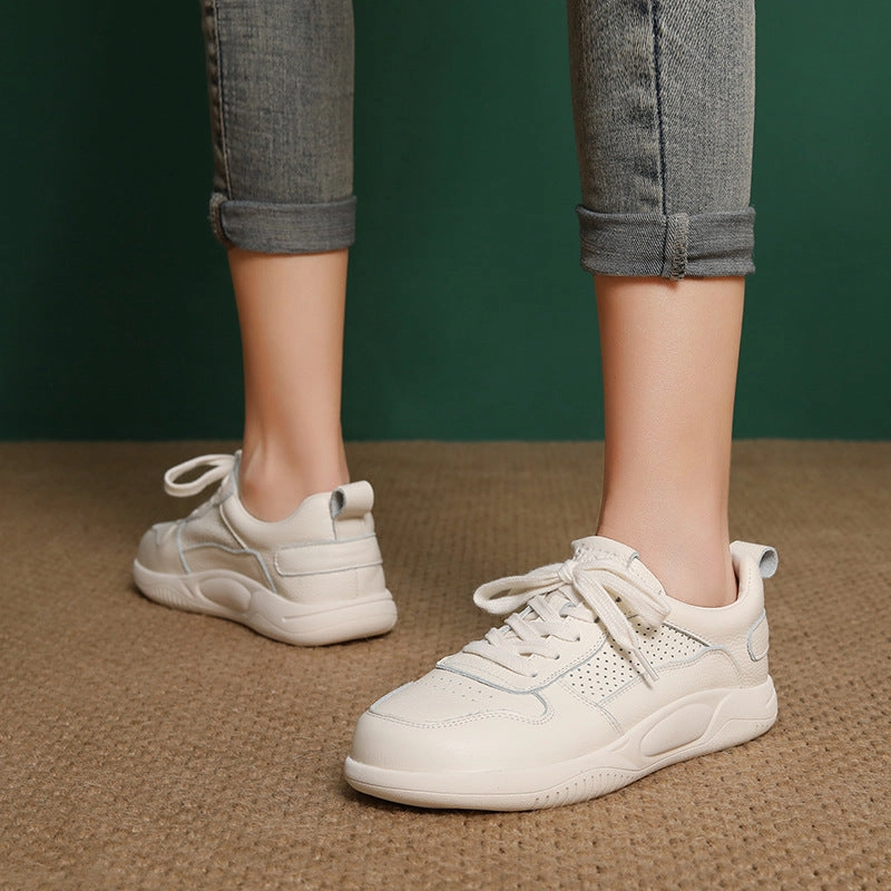 Shoes For Casual Suit Women's Stylish Breathable Quilted Leather Casual Shoes