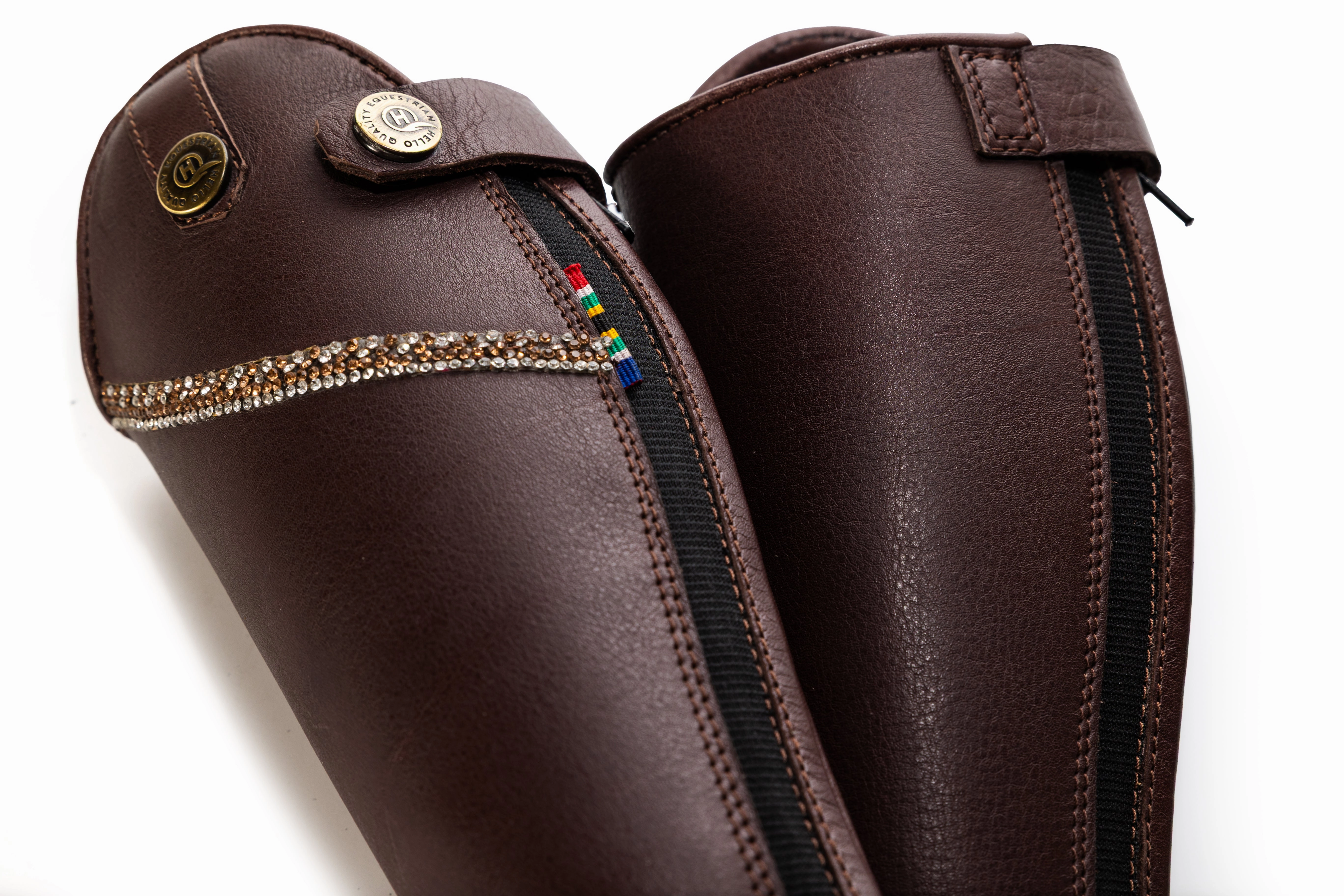 Lowana soft brown leather kids gaiters / half chaps Wing Boots Iron Rangers