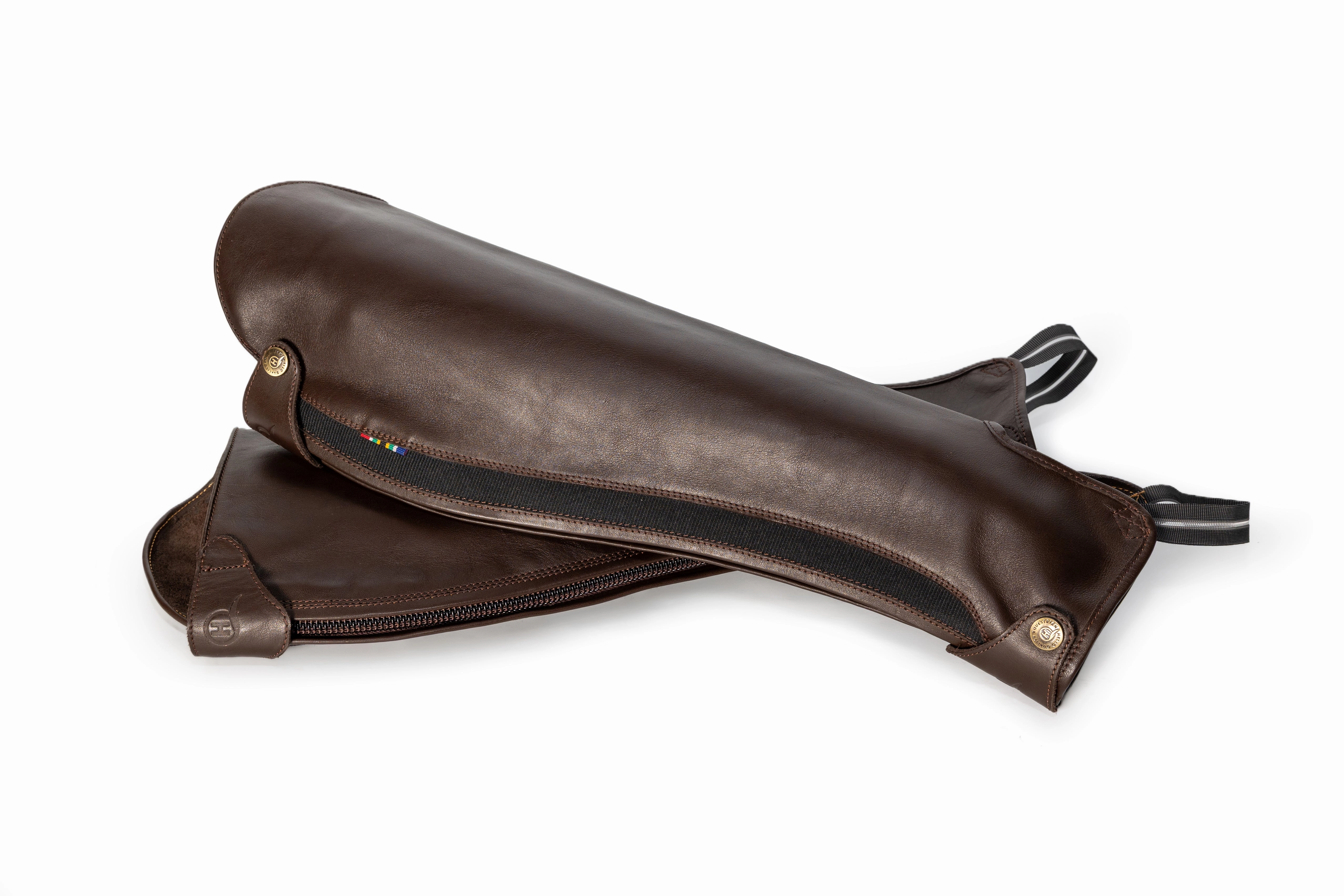 Lowana soft brown leather kids gaiters / half chaps Boots Sprained Ankle