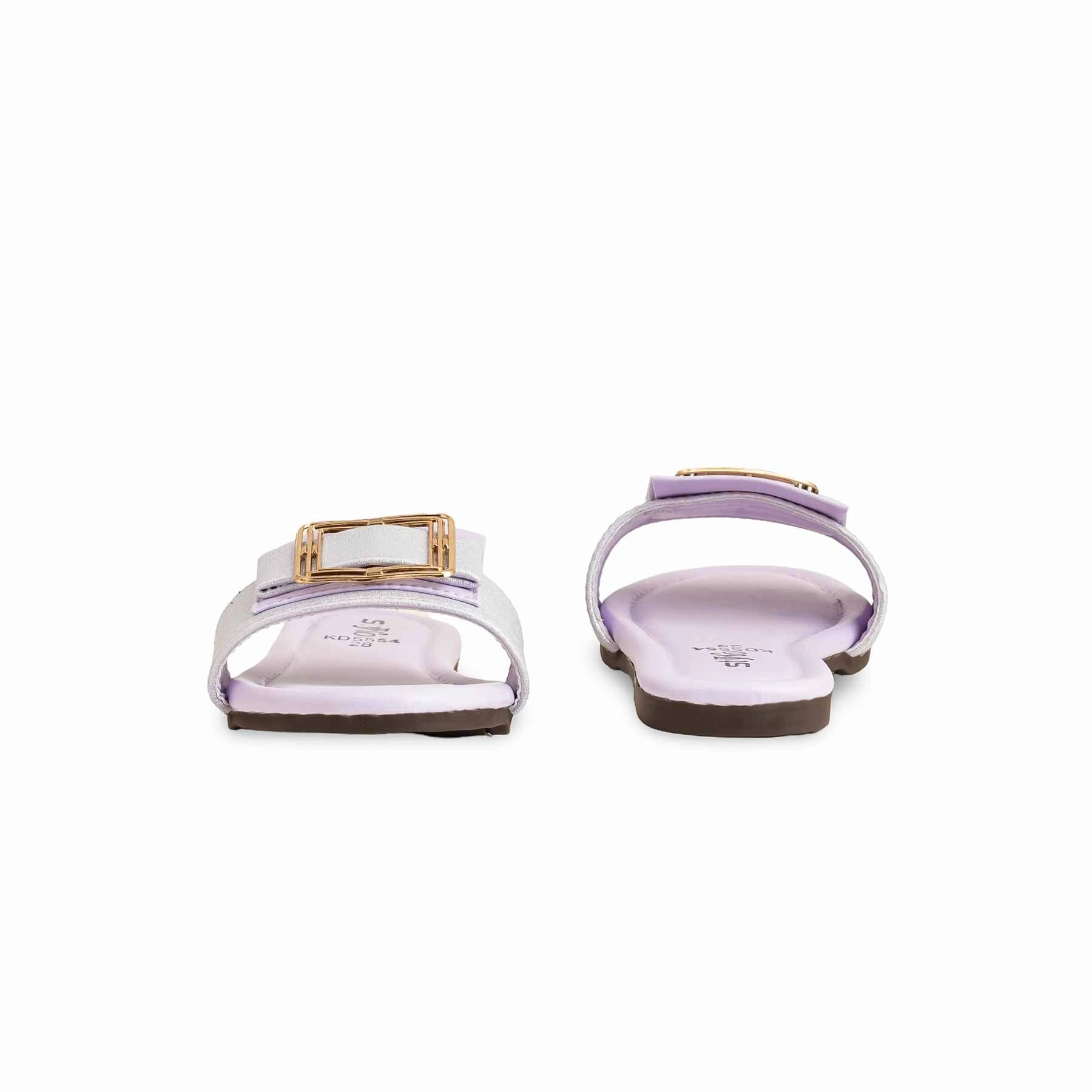 Velvet Slippers Tuxedo Girls Purple Formal Slipper KD5554