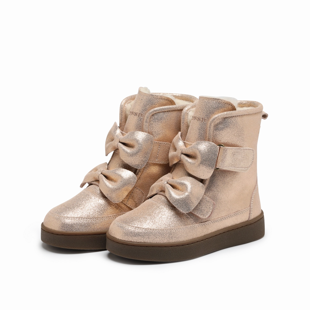 Isa Exclusive Boots | Powder Metallic Leather Burton Step On Boots