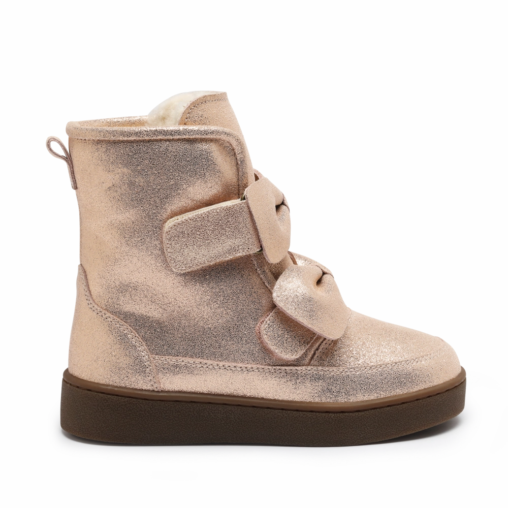 Navy Suede Boots Isa Exclusive Boots | Powder Metallic Leather