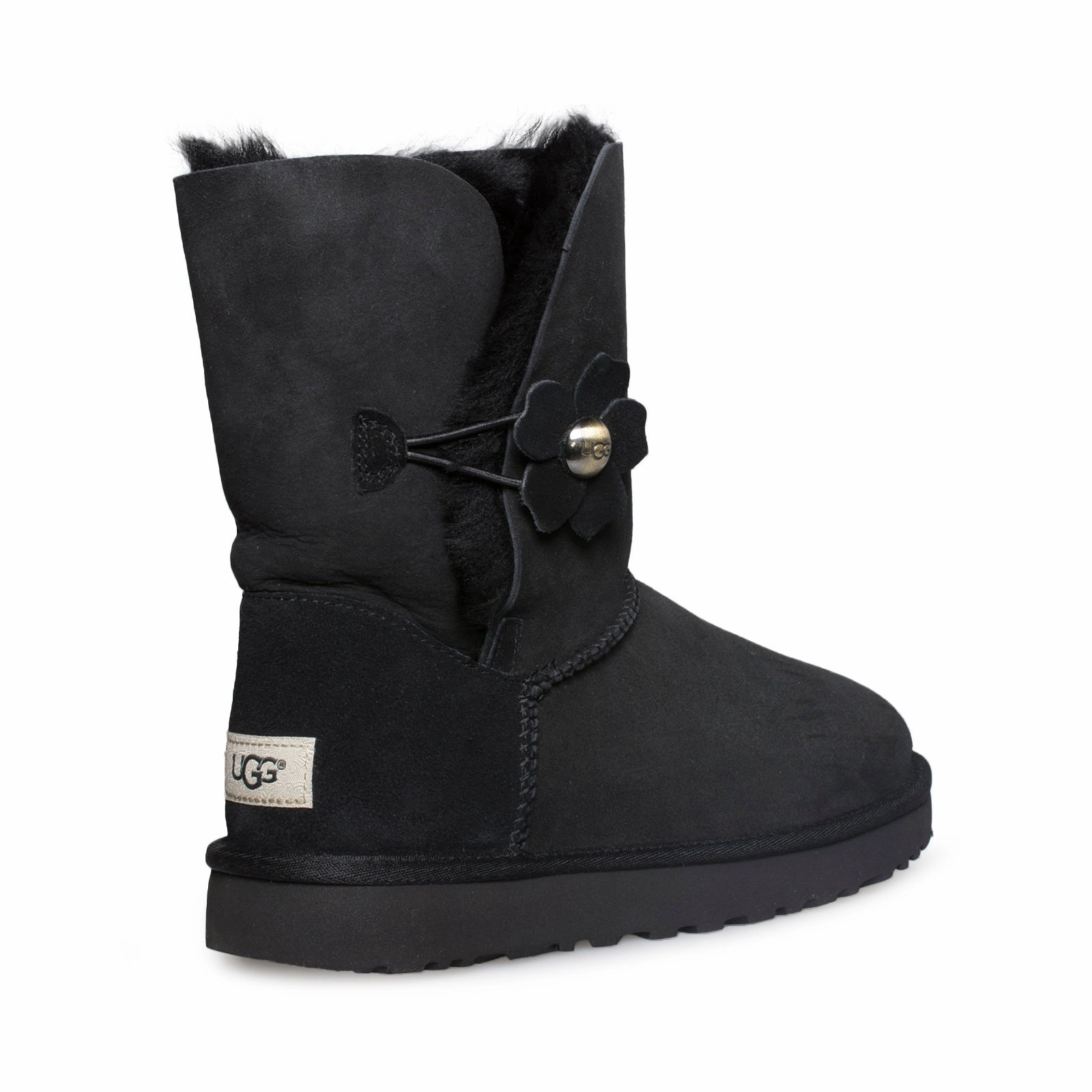 World War 2 Boots UGG Bailey Button Poppy Black Boots - Women's