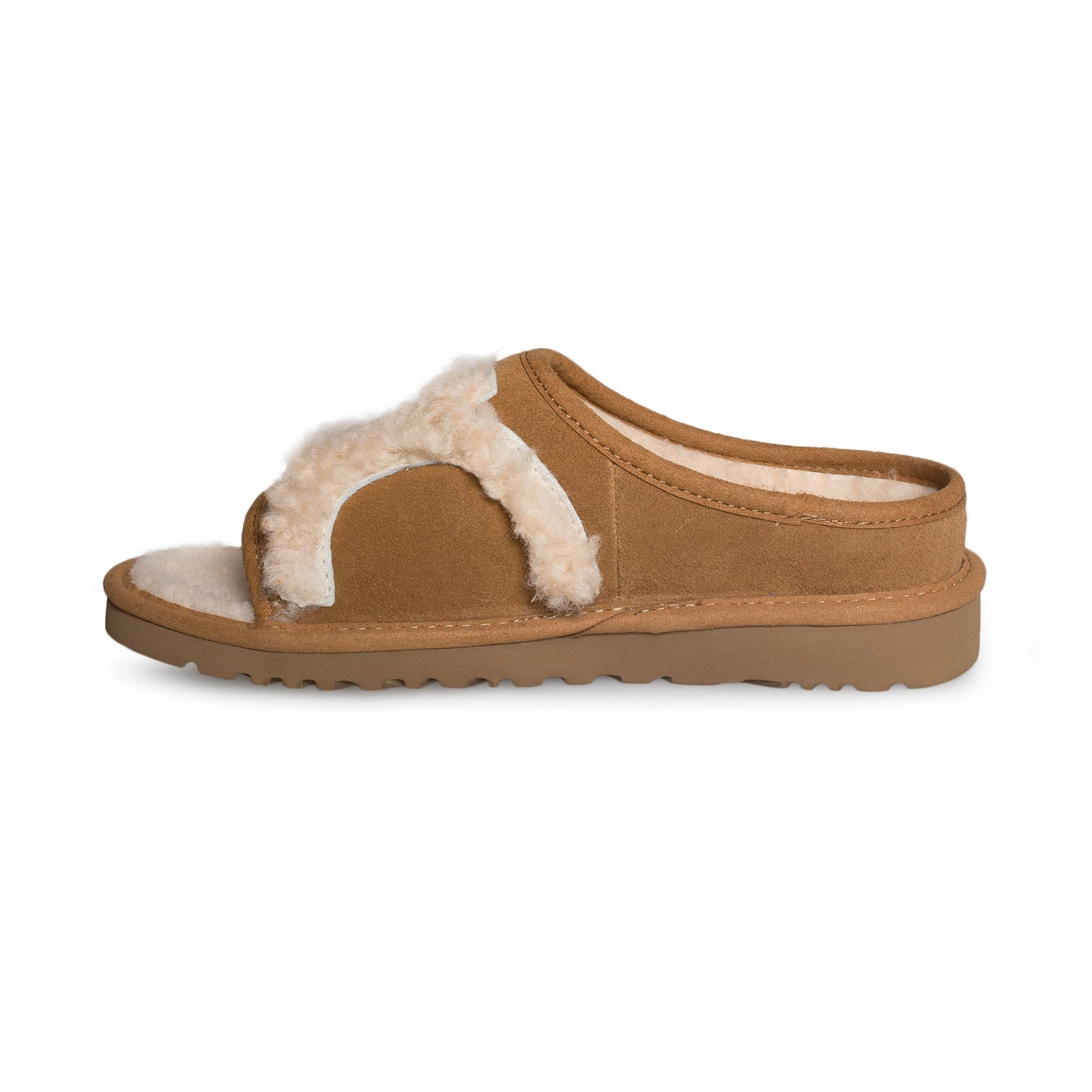 UGG Slide Chestnut/Natural Slippers - Women's Slippers With Cats