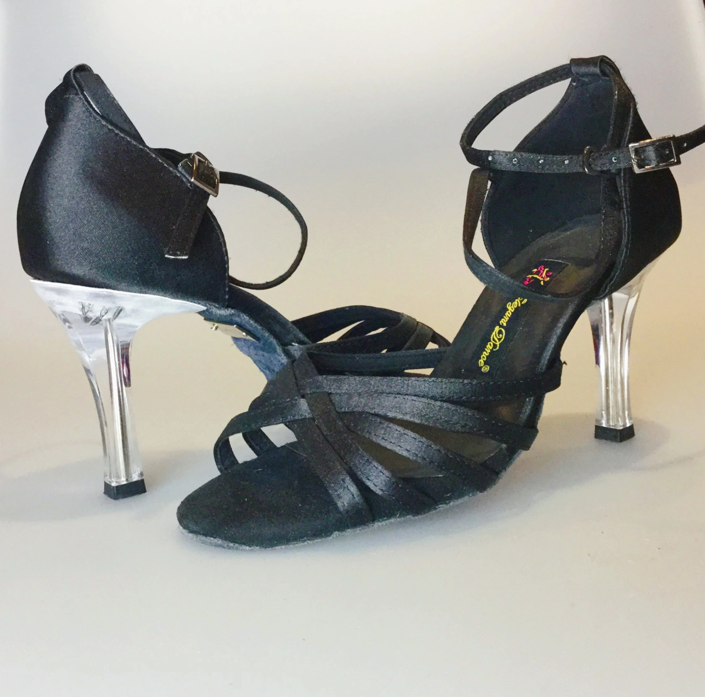 High Heels With Bottoms M1101-01_BlkTrspt