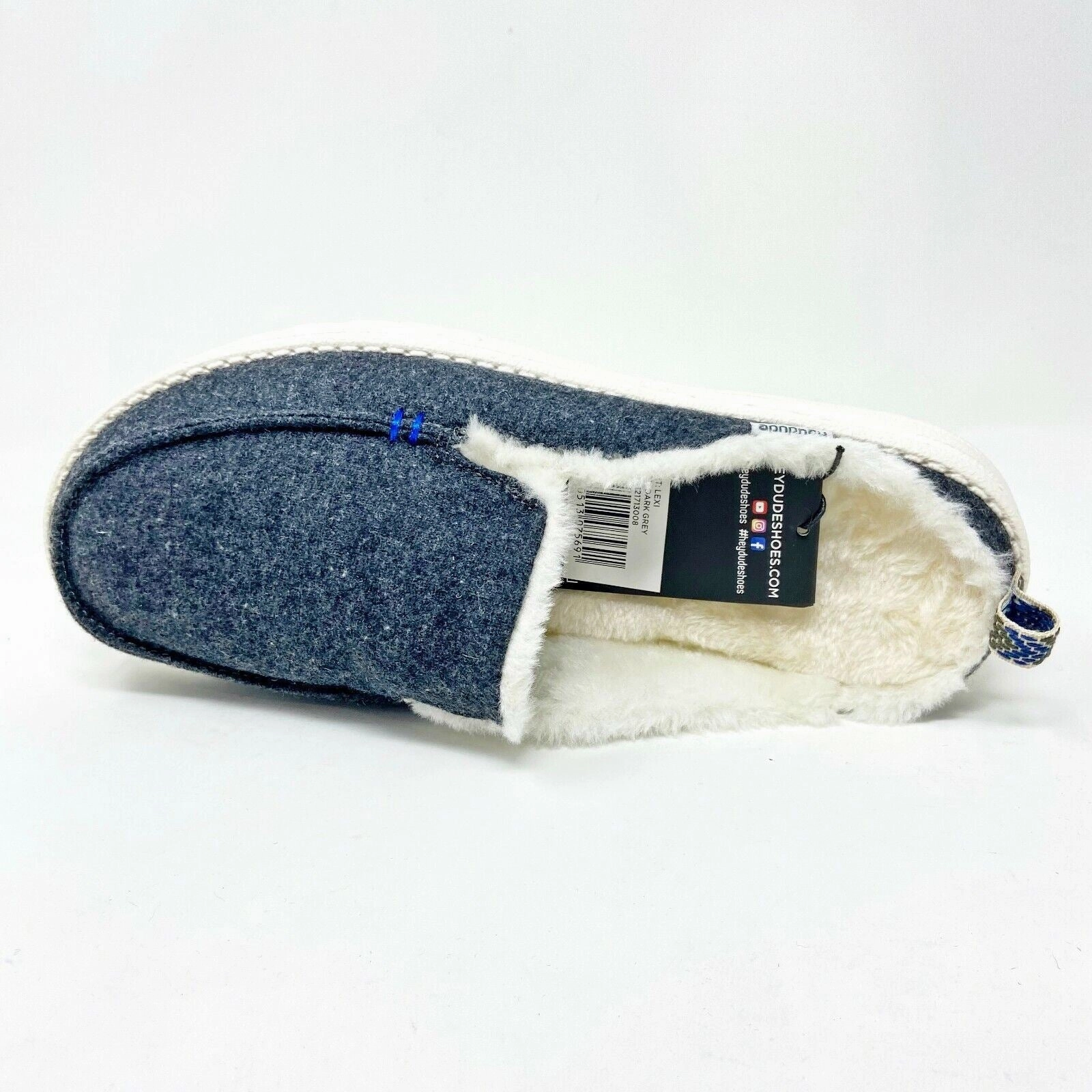 Walking Athletic Hey Dude Lexi Dark Grey Womens Size 5 Slip On Walking Comfort Shoes