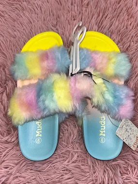 Sandals Flip Flops By Mudd In Pink/blue, Size: 9 Island Flip Flops