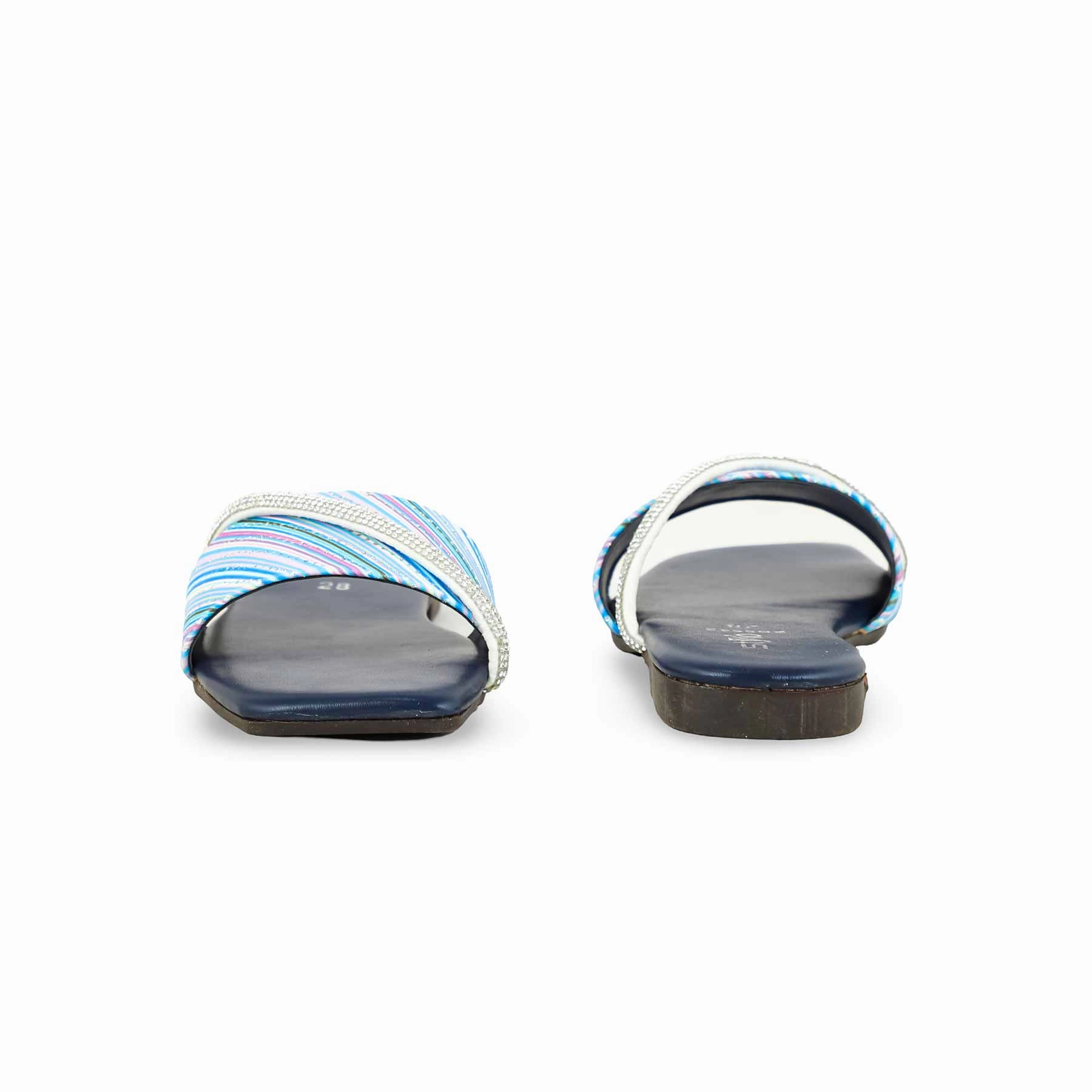 Morlands Slitters Girls Navy Casual Slipper KD5542