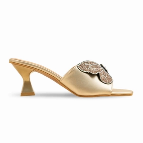Skims Slippers Golden Fancy Slipper For Women FN7974