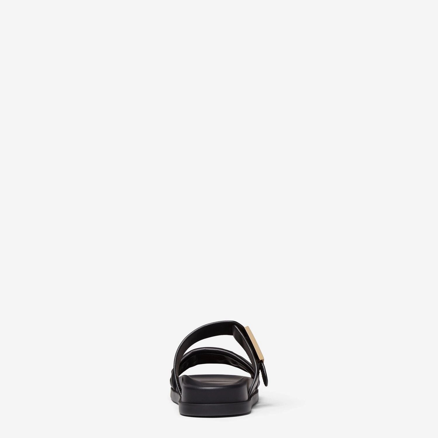 FENDI Nappa Leather Double-Band Slide Sandals Toms Shoes Sandals