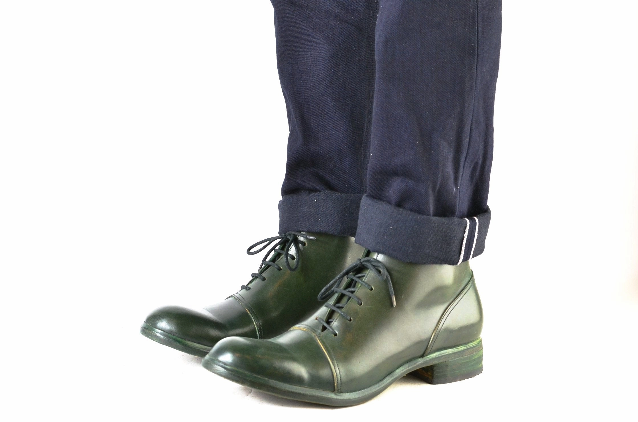 Half Boot  |  Olive cordovan Skiing Boots