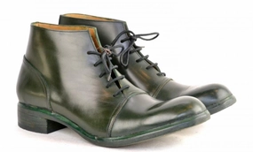 Half Boot  |  Olive cordovan Leather Hunting Boots