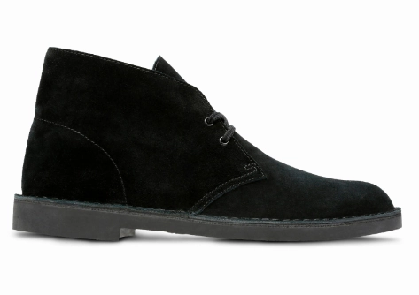 Clarks Bushacre 2 black suede diam noir Romeos Boots