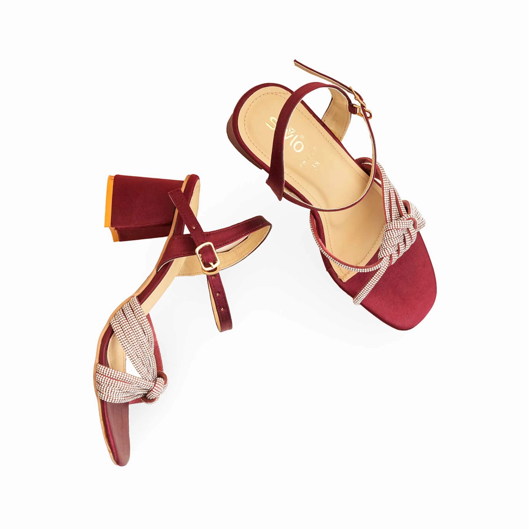 Massage Sandals Maroon Fancy Sandal For Ladies FN6122