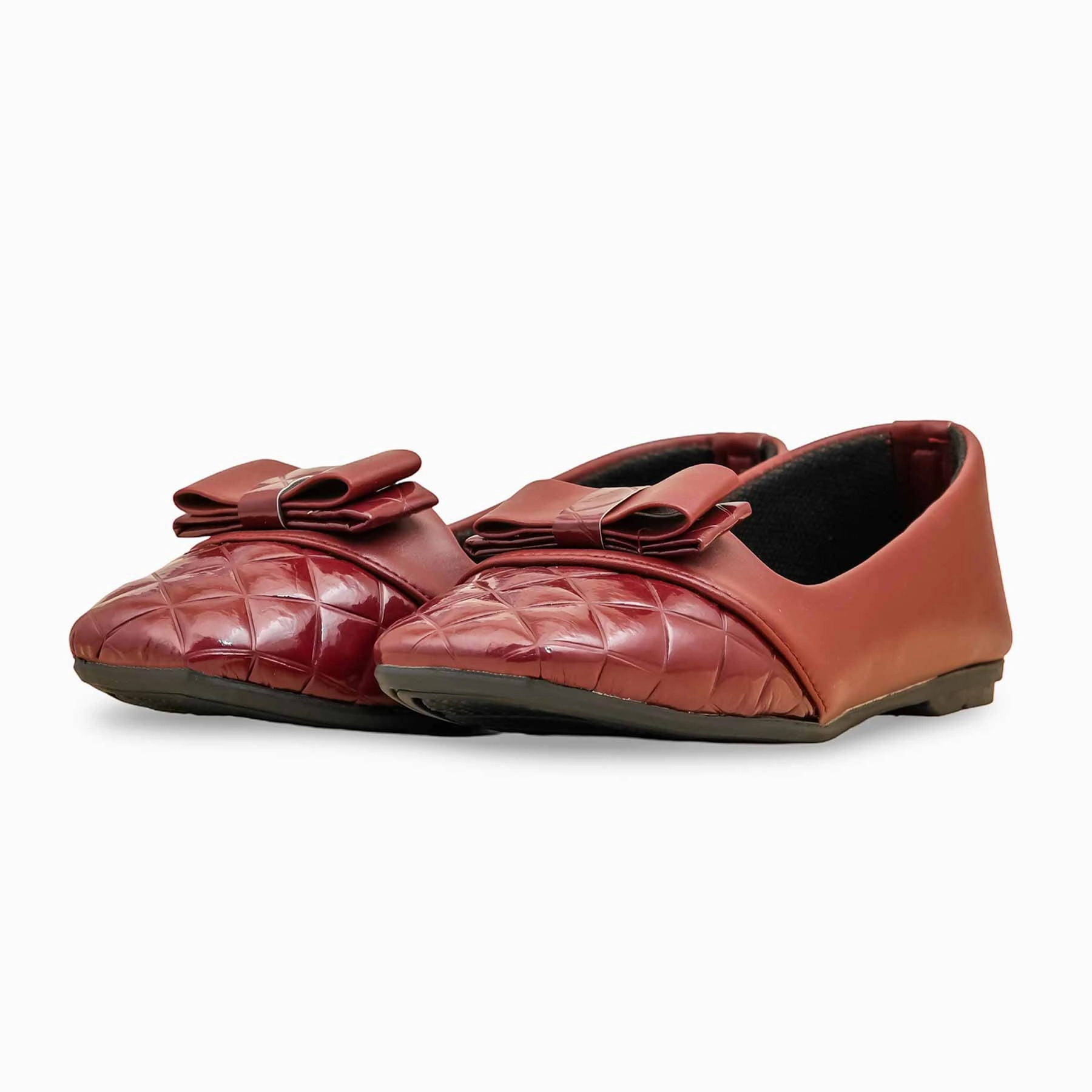 Shoes With Arch Support Maroon Pumps For Women WN1259