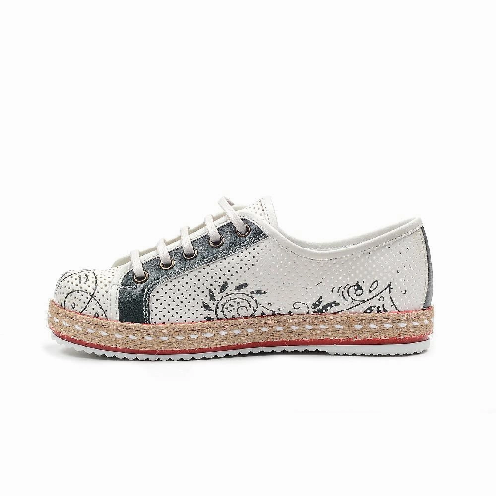 Leather Knee High Low Heel Boots Sneaker Shoes NDEL114